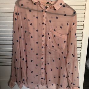 Polka dot blouse